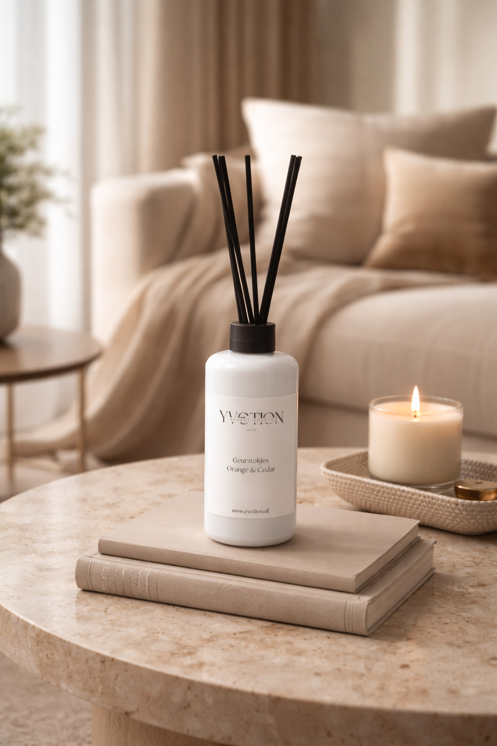 Yvetion Geurstokjes Orange & Cedar 200 ml